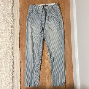 Free people striped cotton pants, size 24